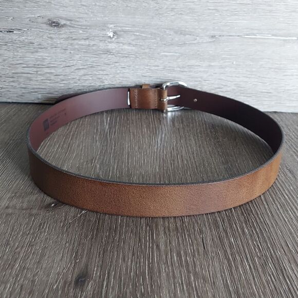 GAP Women's Brown Leather Belt Small - Picture 2 of 6